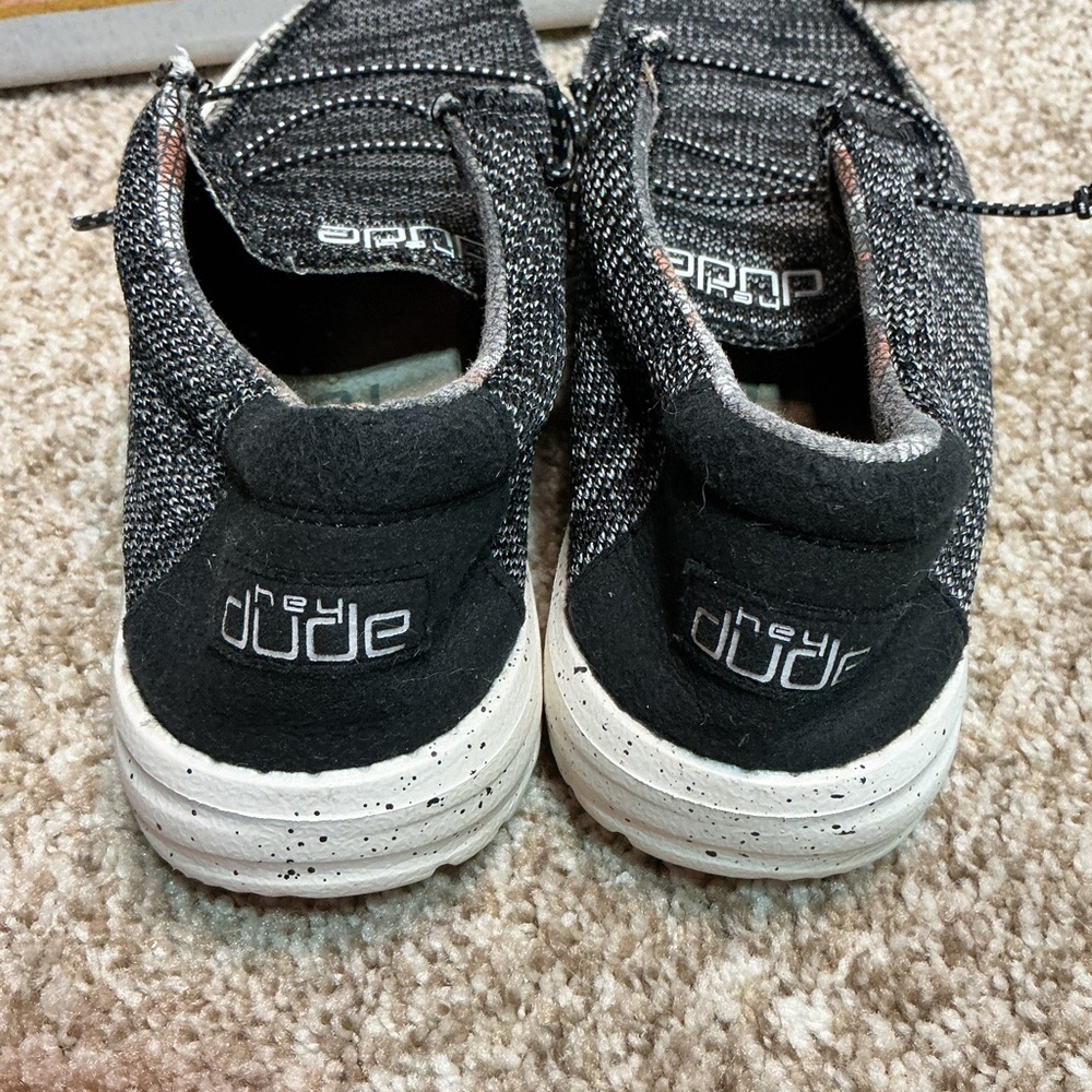 Hey Dude Charcoal and Cream Women's Loafers - Picture 5 of 6